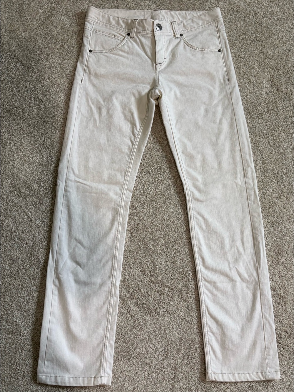 Athleta Women’s White Slim Straight Jeans
